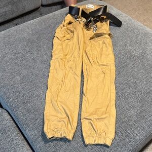 Stylish Tan Pants with Belt